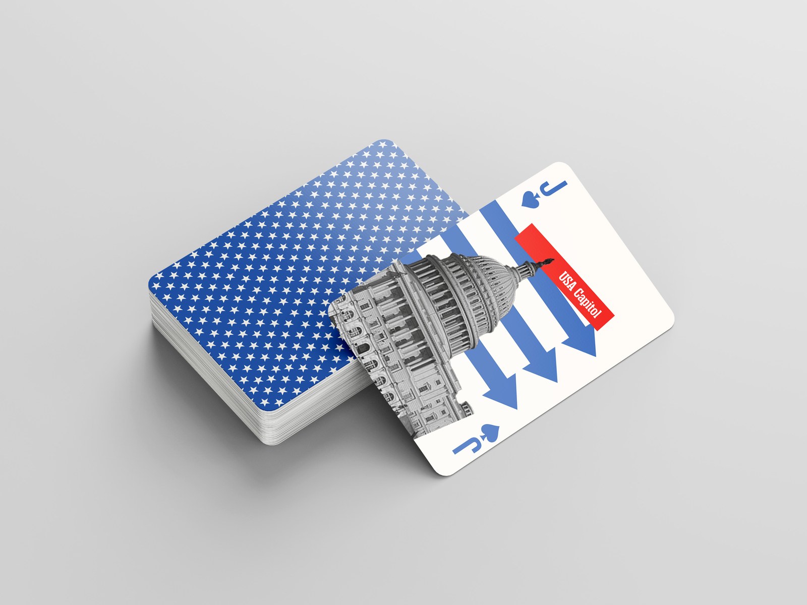 Colourful playing cards inspired by Lester Beall